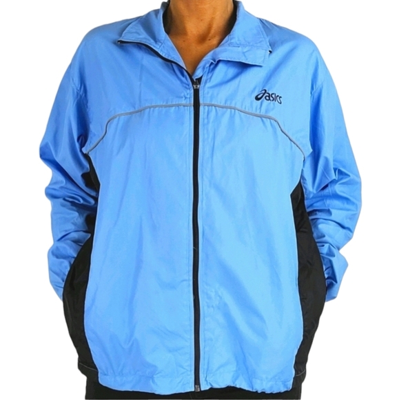 Asics for Women Windbreaker Size Medium Blue - Picture 1 of 5